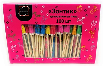 Пика Континентпак Зонтик бамбук, 10см