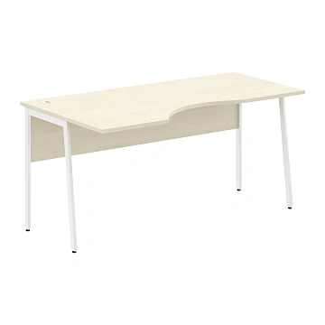 Стол прямой СА-1P(L) Клен*/Белый 1600х900х755 IMAGO PLUS