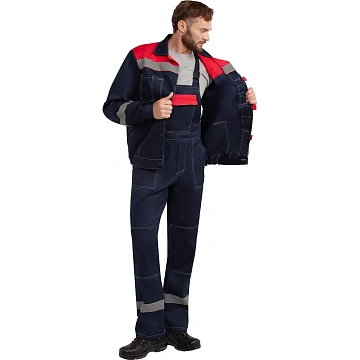 Костюм лет муж (куртка, пк) л20 син/крас 96-100/170-176 (Арсенал-СП)