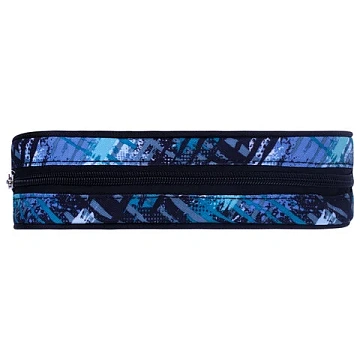 Пенал-косметичка BRAUBERG овальный, полиэстер, 'Полоски', 22х9х5 см, 229273