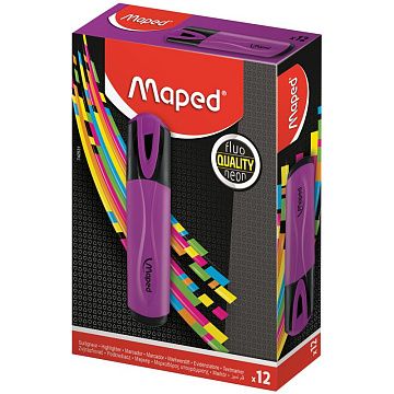 Текстовыделитель MAPED (Франция) 'Fluo Pep's Classic', ФИОЛЕТОВЫЙ, линия 1-5 мм, 742531