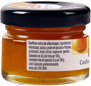 Конфитюр Helios абрикос, 28г х 24шт, стекло