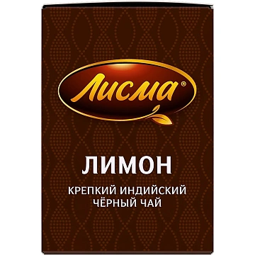 Чай Лисма Крепкий, черный, 25 пакетиков