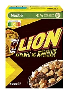 Готовый завтрак Nestle Lion Хлопья карамель и шоколад, 400г