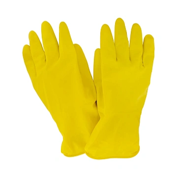 Перчатки резиновые Merida р.М, желтые, TRY112