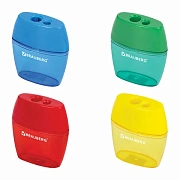 Точилка BRAUBERG 'Diamond Dual', 2 отверстия для чернографитных карандашей (в том числе утолщенных),