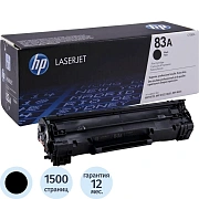 Картридж лазерный HP (CF283A) LaserJet Pro M125/M201/M127/M225, №83A, черный, оригинальный, ресурс 1500 страниц
