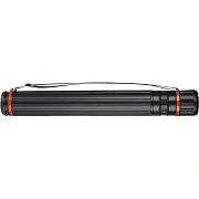 Тубус  D80мм, L640-1080мм черный на ремне