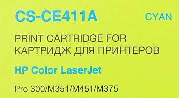 Картридж лазерный Cactus CE411A, голубой