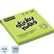 Стикеры Attache Selection с клеев. краем 76х76, неон, зеленый 100л