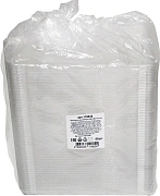 Крышка для контейнера пластиковая прозрачная 22 x 14 x 13.5см, 50шт