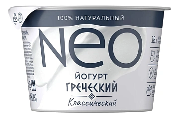 Йогурт Neo Греческий классический 2%, 230г