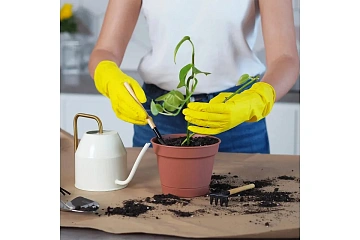 Перчатки хозяйственные Home Queen латекс размер L