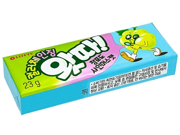 Жевательная резинка Lotte Whatta Green Grape, 23г