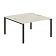 Стол 2-х местный XS6WST 1414 Сосна Эдмонт/Антрацит 1400х1406х750 XTEN-S60