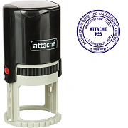 Оснастка для печати круглая Attache R40 черная 9140