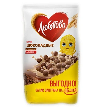 Шарики Любятово шоколадные, 500г