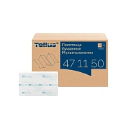 Бумажные полотенца Tellus (tork) Multifold Комфорт H2, 2 слоя, Z-сложение, 190лист, белые, 471150