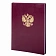 Книга учета 96 л., клетка, твердая, бумвинил, офсет, герб, А4 (200х290 мм), BRAUBERG, бордовая, 1302