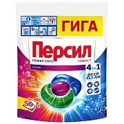 Капсулы для стирки Персил Power Color Гига 4в1, 56шт