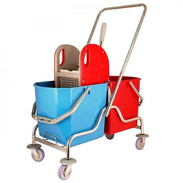 Тележка уборочная двухведерная, 2х25л, с отжимом