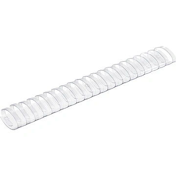 Пружины для переплета пластиковые  45мм прозр. 50шт/уп