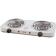 Плита электрическая Centek CT-1509 (белая) 2конфорки ТЭН 140мм, 2000Вт