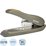 Степлер Reiter HS-60 до 60 листов,№23/10, пластик. корпус, серо-оранжевый
