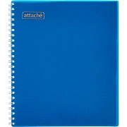 Тетрадь общая Attache 80л клетка А5,спираль, обложка Plastic