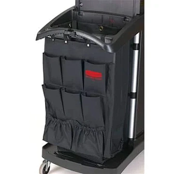Матерчатая полка с карманами Rubbermaid для всех моделей уборочных тележек, черная, FG9T9000BLA