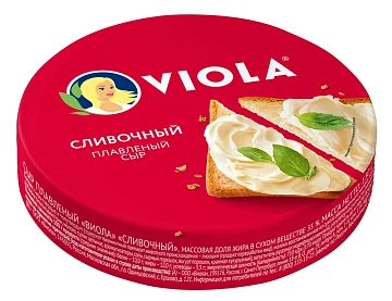 Сыр плавленый Viola сливочный треугольники 35%, 130г