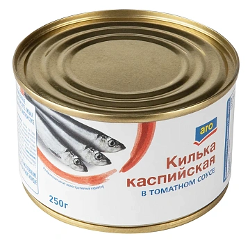 aro Килька каспийская в томатном соусе, 250г