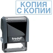 Штамп стандартных слов Trodat Printy КОПИЯ С КОПИИ, 38х14мм, серый, 4911