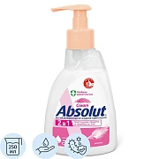 Мыло жидкое антибактериальное 250 мл ABSOLUT (Абсолют) 'Нежное', дозатор, не содержит триклозан, 5061, 5007, 5061