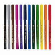 Фломастеры 12 ЦВЕТОВ CENTROPEN 'Colour World', круглые, смываемые, 7550/12TP, 7 7550 1284