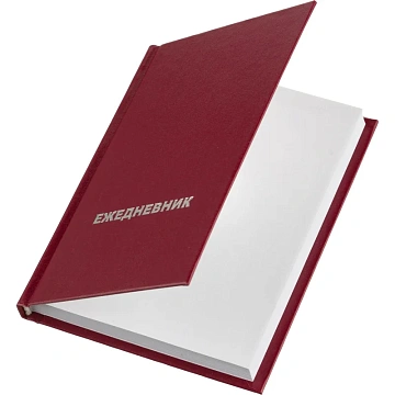 Ежедневник недатированный бордо,А6,105х140мм