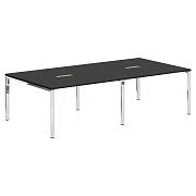 Конференц стол XGSCT 2714.1 Дуб Юкон Модерн/Нержавейка полированная 2720х1406х750 XTEN GLOSS