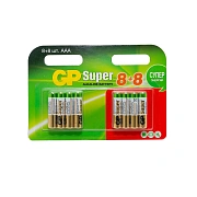 Батарейка GP Super LR03/AAA 1,5V/24A алкалин 16шт/бл (8+8) GP 24A8/8-2CRD16