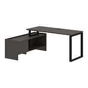 Стол с тумбой EQCT 17614 Мокко/Черный 1760х1400х750 EDIS