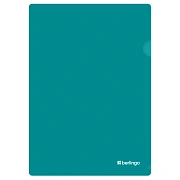 Папка-уголок Berlingo 'Soft Touch', А4, 200мкм, софт-тач, бирюзовая
