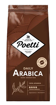 Кофе Poetti Arabica Dark Sensation зерновой, 750г