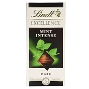 Шоколад LINDT темный с экстрактом мяты, 100 гр