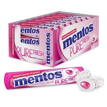 Жевательная резинка Mentos Ролл Тутти-Фрутти, 16г