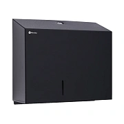 Диспенсер для туалетной бумаги в рулонах Merida Stella BSC202.R, черный, металлический, Дуо