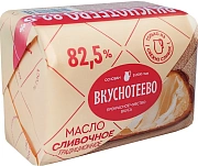 Масло сливочное Вкуснотеево Традиционное 82.5%, 180г