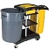 Тележка уборочная Rubbermaid 2х9л, с мешком 128л, FG9T7200BLA