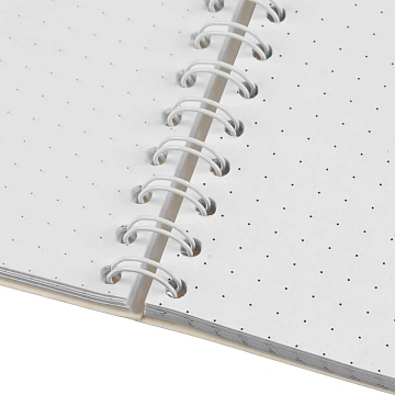 Бизнес-тетрадь А5,96л,точка,греб,обл.глянц.лам. Attache Fleur Коралл