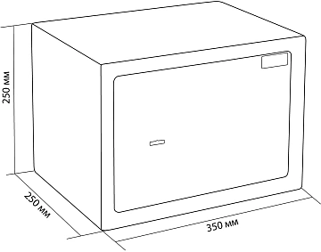 Сейф Cactus CS-SF-K25 250x350x250мм, ключевой