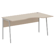 Стол прямой СА-1P(R) Мокачино/Алюминий 1400х900х755 IMAGO PLUS