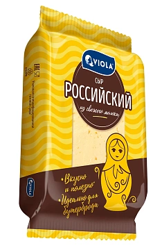 Сыр Viola Российский полутвердый 50%, 350г